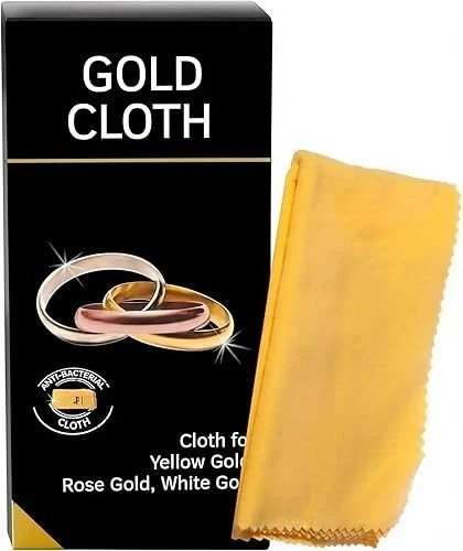 Gold jewellery cleaning - gold, cloth