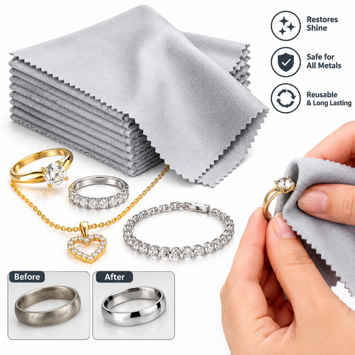 Polishing cloth gold silver - -,