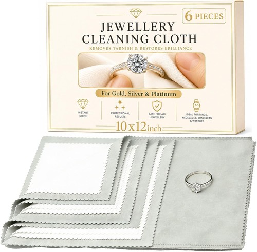 6pcs silver polishing - silver, cloths